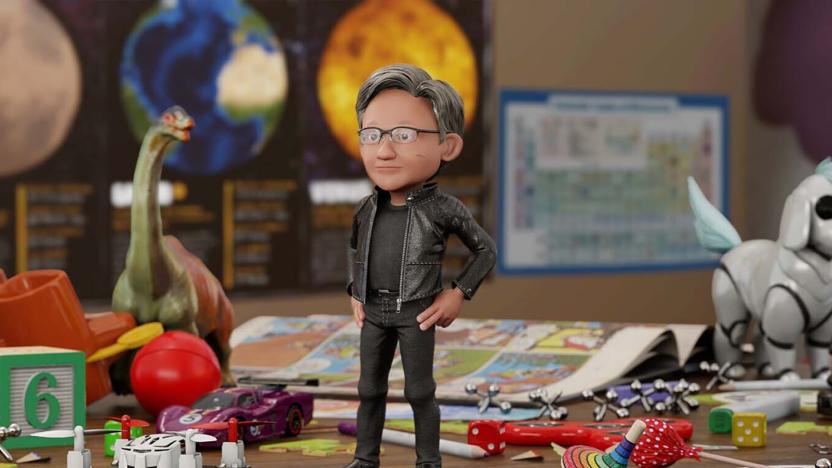 NVIDIA Omniverse Avatar toy version of Jensen Huang