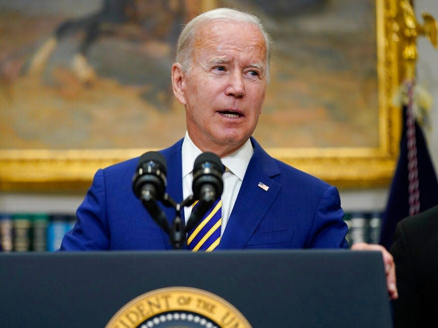 Biden rebukes the criticism that student-loan forgiveness is unfair, asks if it'..