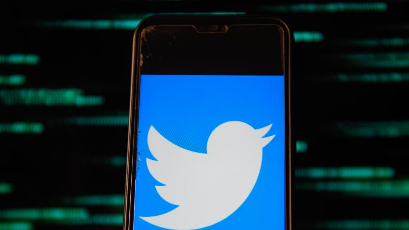 POLAND - 2020/07/15: In this photo illustration a Twitter logo is seen displayed on a smartphone. (Photo Illustration by Omar Marques/SOPA Images/LightRocket via Getty Images)