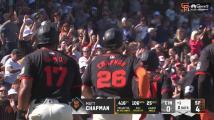 Chapman grand slam opens scoring for Giants vs. Reds