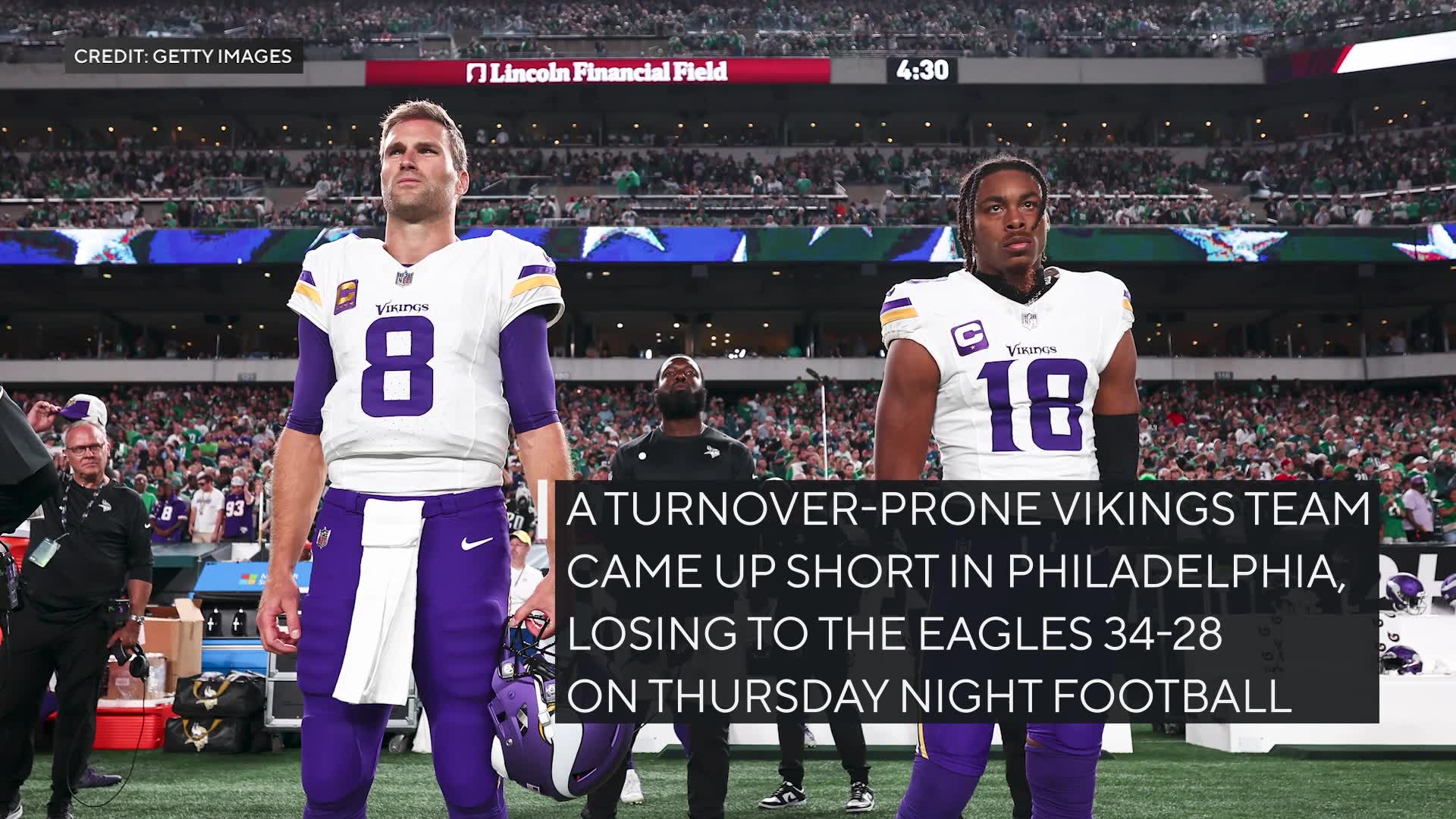 Vikings-Eagles recap: Multiple turnovers again lead to Minnesota's