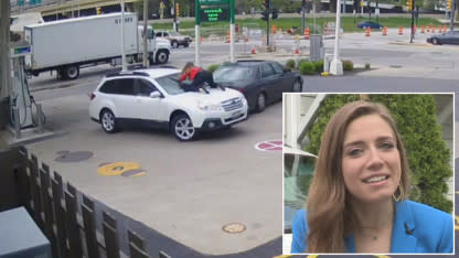 Woman Talks &apos;Adrenaline Reaction&apos; That Led Her to Jump on Hood of Car to Foil Carjacking