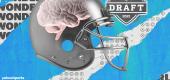 NFL draft Wonderlic test illustration with a brain inside a helmet. (Yahoo Sports)