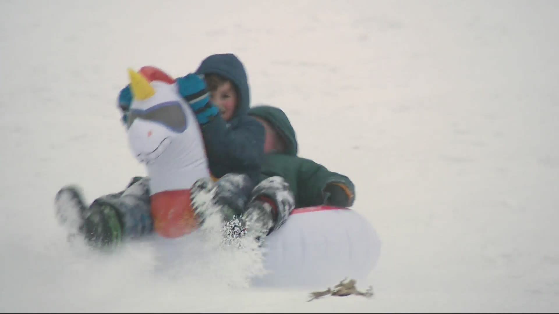 Kids in Bala Cynwyd celebrate snow day with sledding - CBS Philadelphia