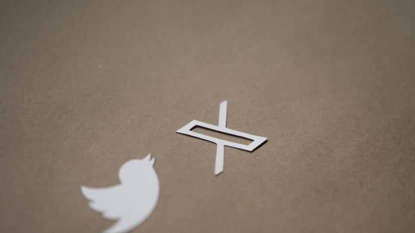 A Twitter Logo and an X logo.