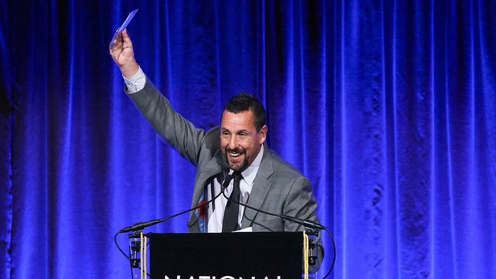 Adam Sandler Finally Accepts an Acting Award at National Board of