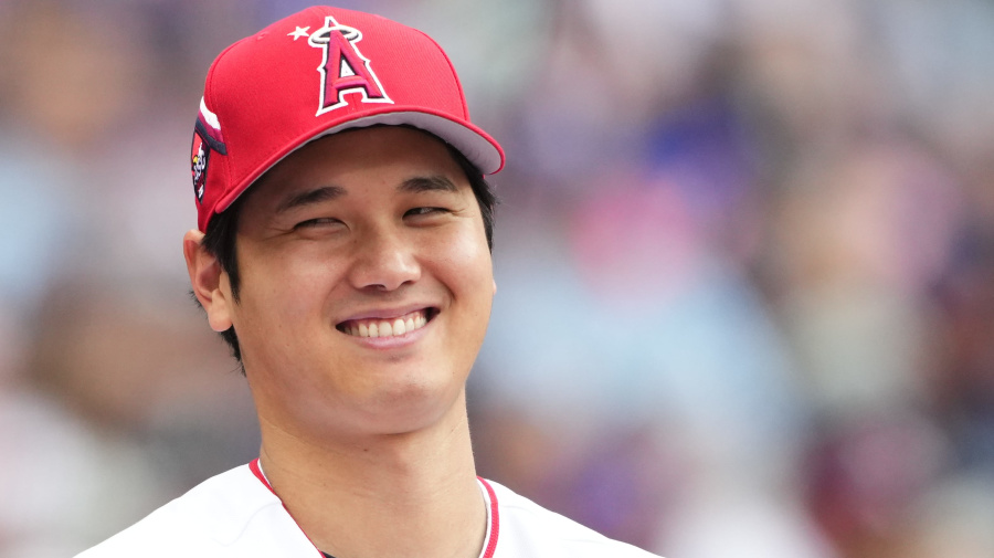 Shohei Ohtani #17 Los Angeles Angels Black Fashion Flex Base