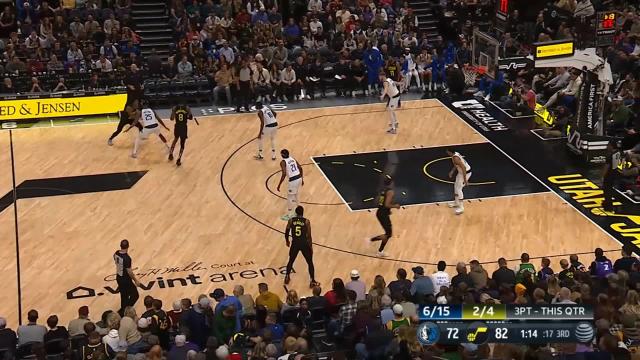 Dorian Finney-Smith with a block vs the Utah Jazz