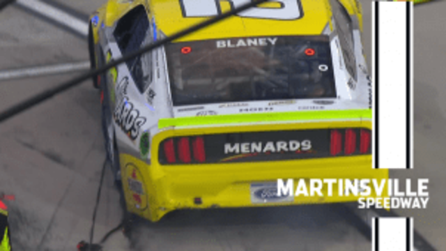 Ryan Blaney’s day turns south with pit-road penalty late at Martinsville