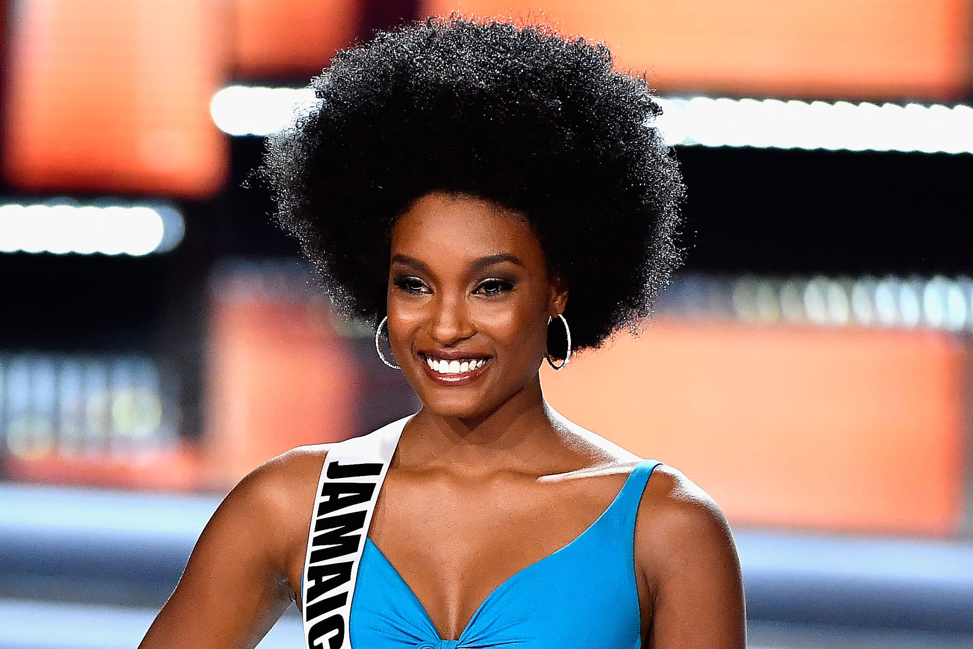 Miss Jamaica Celebrates Being 'the First Afro Queen to Make It Thus Far