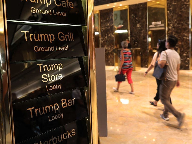 Trump Tower's new bar has cocktails themed around the Trump presidency, includin..