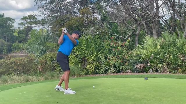 WATCH: Derek Jeter tees off at Reggie Jackson golf tournament