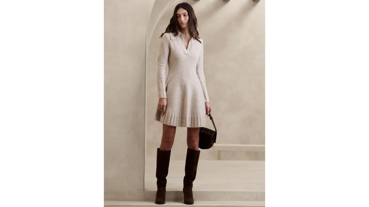 34 Sweater Dress Outfit Ideas That Are Still Trendy 2023  Outfits with  leggings, Black sweater dress outfit, Turtle neck dress outfit