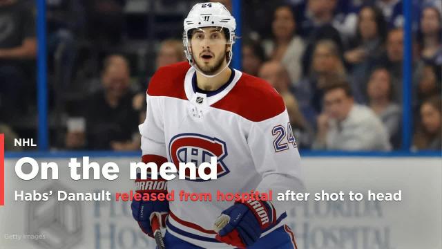 Canadiens' Phillip Danault released from hospital