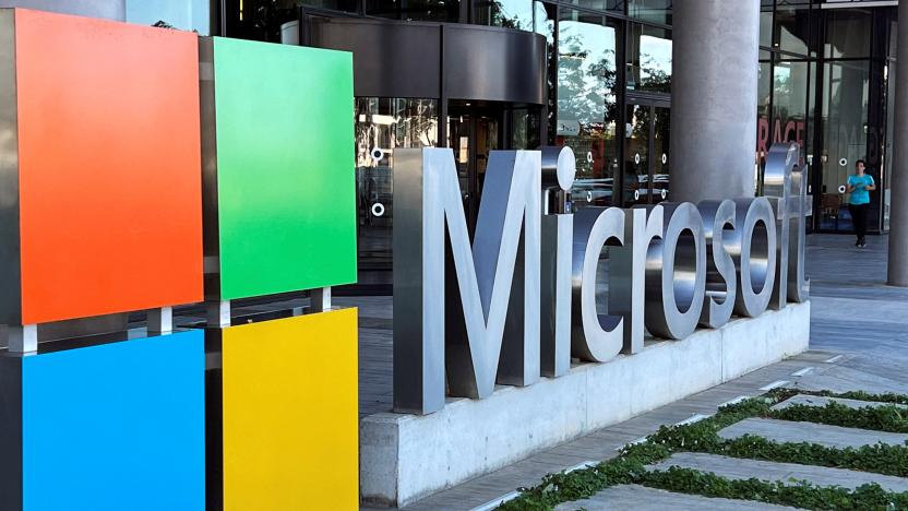The logo of Microsoft is seen outside their offices in Herzliya, near Tel Aviv, Israel December 27, 2022. REUTERS/Rami Amichay
