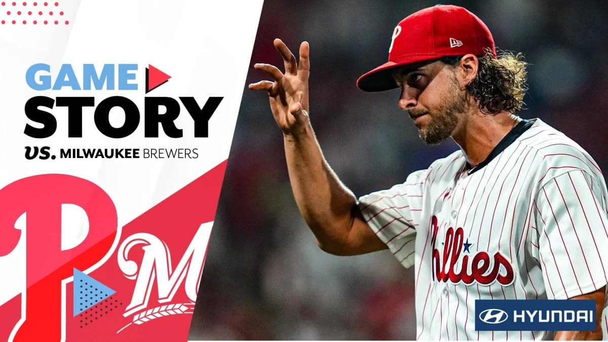 Nola, Schwarber help the Phillies beat the Brewers 4-3 for their 4th  straight victory MLB - Bally Sports