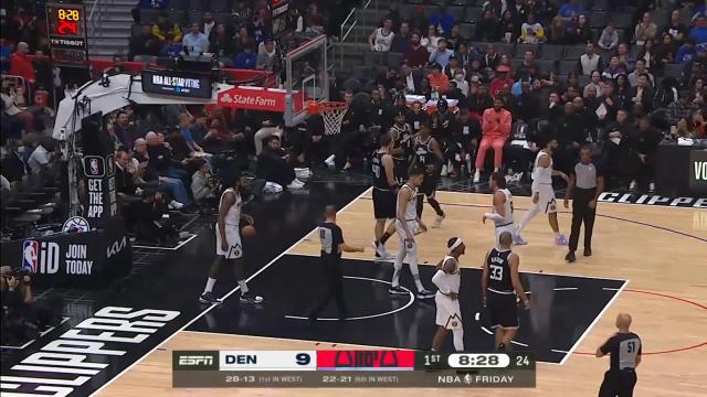 Marcus Morris Sr. with an and one vs the Denver Nuggets