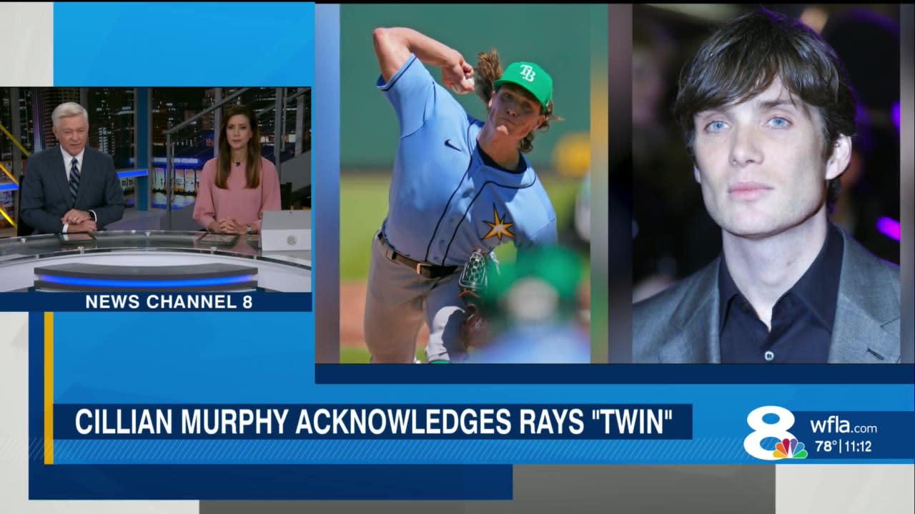 Cillian Murphy acknowledges Rays' Tyler Glasnow as doppelganger