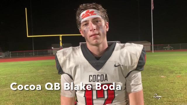 VIDEO: Cocoa QB Blake Boda on win at South Sumter