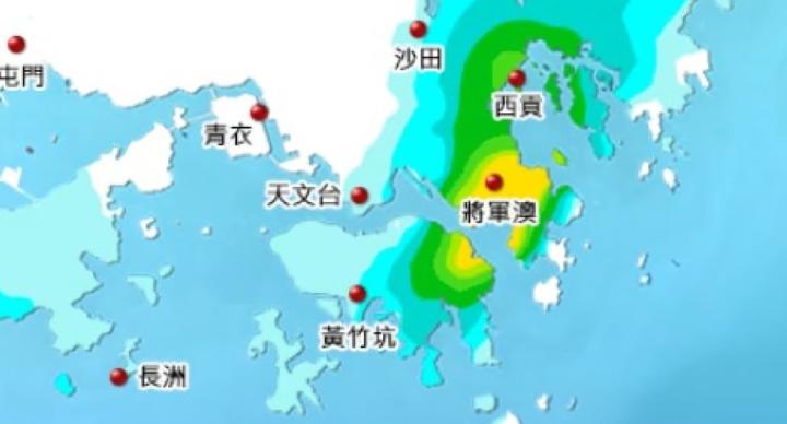 黃雨生效｜西貢區雨勢特別大 將軍澳及清水灣已錄逾150毫米雨量