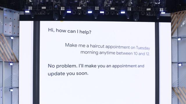 Google Duplex books a haircut appointment