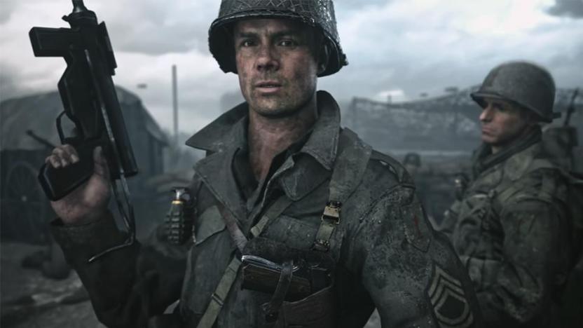 A screenshot from Call of Duty: WWII