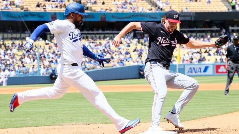 LA Times - Landon Knack weathers a tough first inning in his MLB debut to pitch five innings for the Dodgers, but the offense goes quiet in a 2-0 loss to the