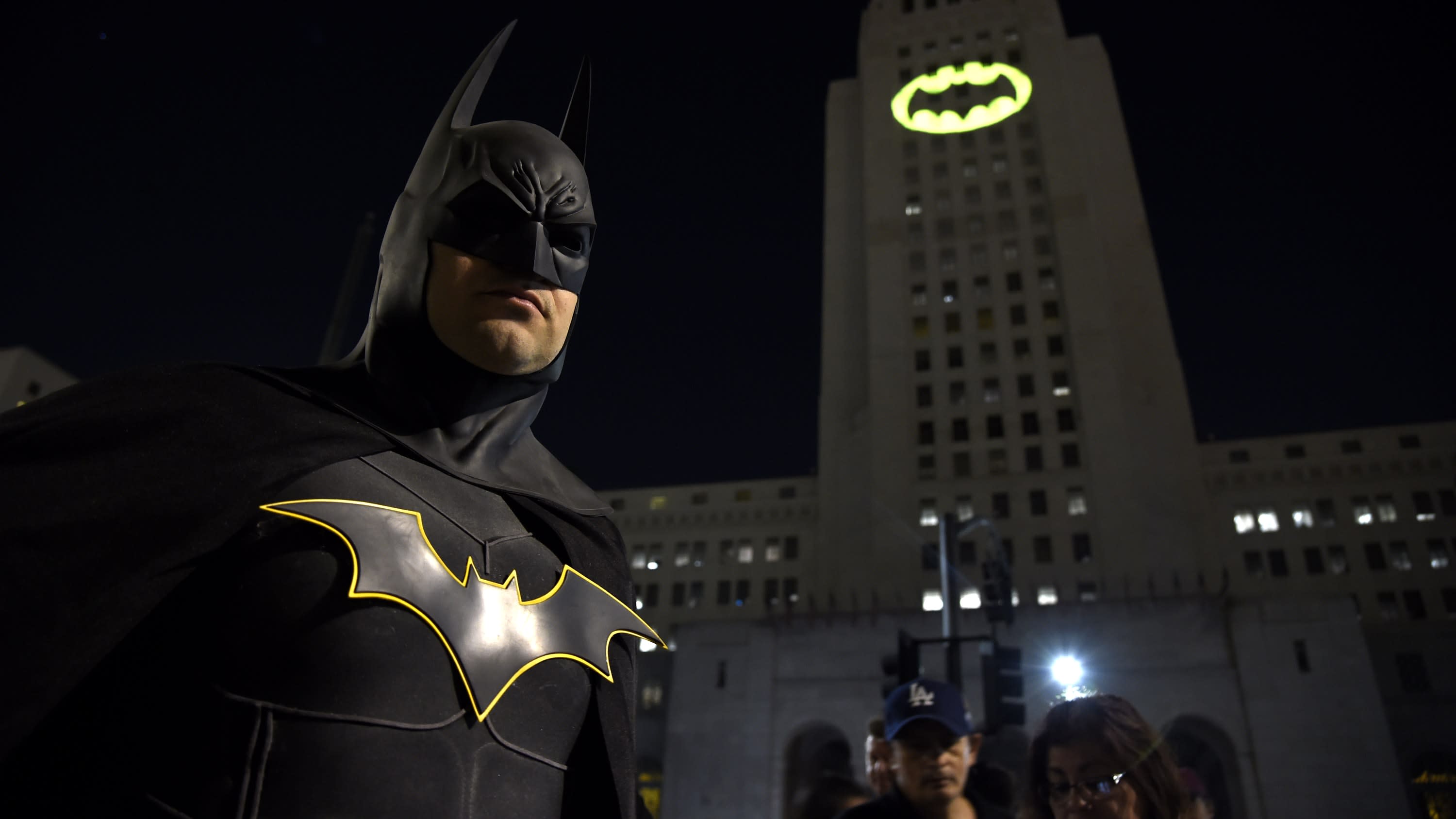 Holy anniversary, Batman! Bat-signals mark Caped Crusader’s 80th birthday