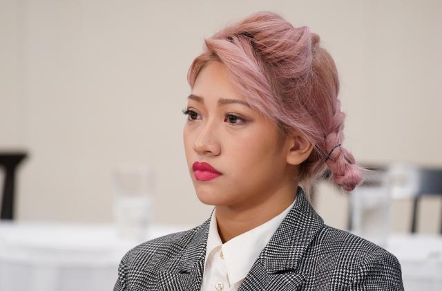 TOKYO, JAPAN - OCTOBER 17: Hana Kimura looks on during the press conference Bushiroad and Stardom on October 17, 2019 in Tokyo, Japan. (Photo by Etsuo Hara/Getty Images)