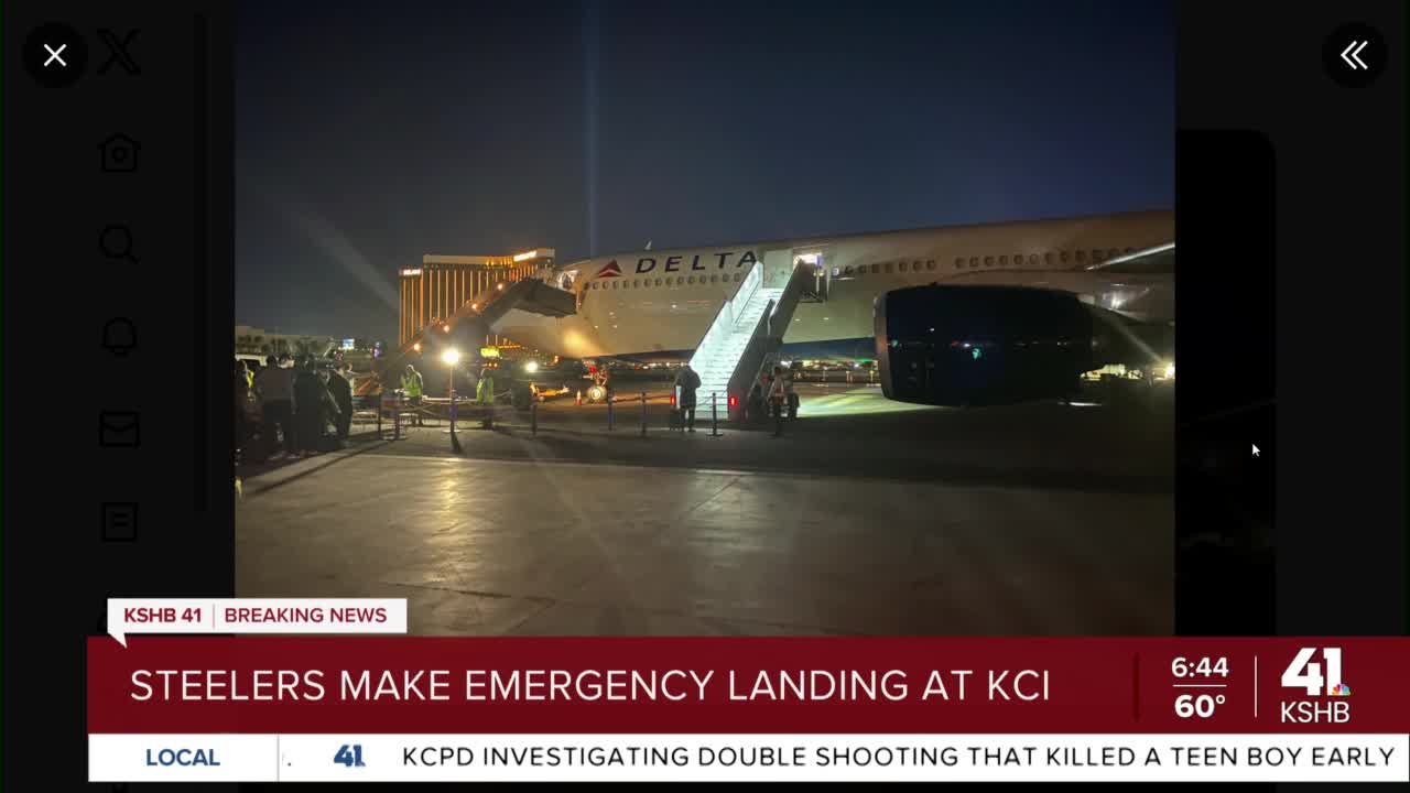 Steelers' team plane makes emergency landing in Kansas City - ABC News