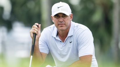 Associated Press - Captain Brooks Koepka of Smash GC reads his putt on the twelfth green during the second round of LIV Golf Singapore at Sentosa Golf Club on Saturday, May 04, 2024 in Sentosa, Singapore. (Photo by Charles Laberge/LIV Golf via AP)