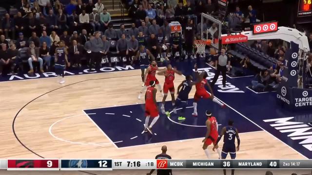 OG Anunoby with a block vs the Minnesota Timberwolves