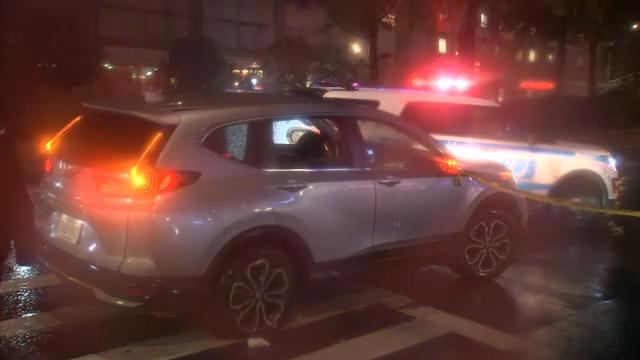 18-year-old woman shot in leg while sitting inside car in NYC
