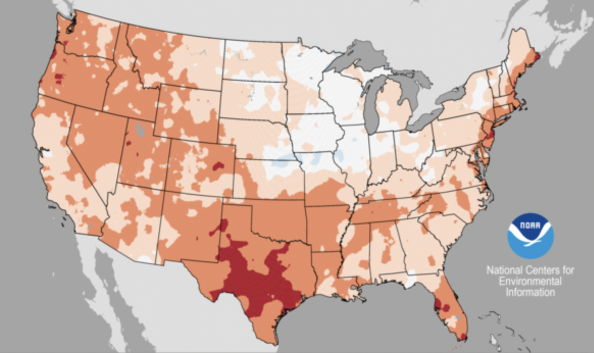 US had third-hottest July on record - Yahoo News