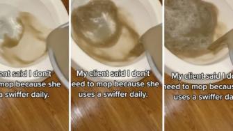 Mom is convinced her floors are spotless, then a professional cleaner reveals the filthy truth: ‘This can’t be real’