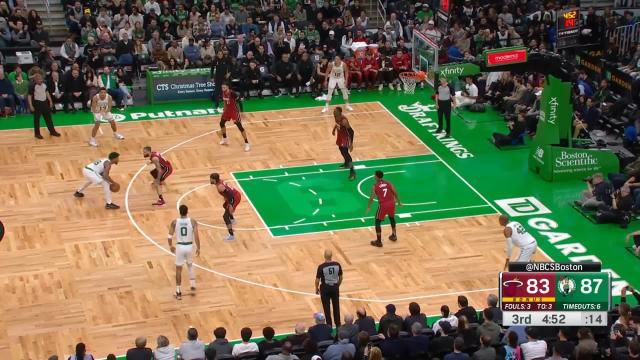 Malcolm Brogdon with a deep 3 vs the Miami Heat