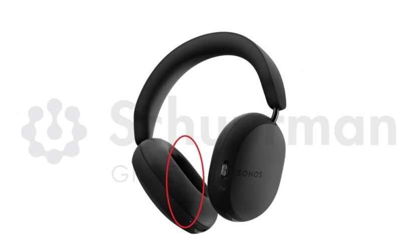 A photo of over-ear headphones. 