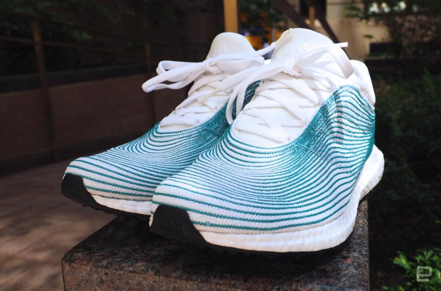 Adidas shoes from recycled ocean plastic | Engadget