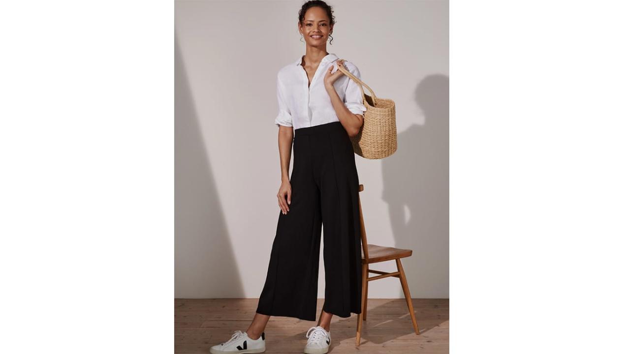 Roll Top Wide Leg Lounge Trousers