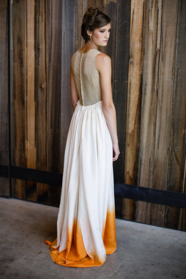 16 Stunning Dip Dye Wedding Dresses To Inspire You
