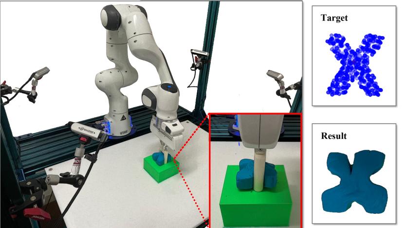 Robots learning to shape letters using Play-Doh