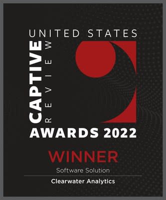 Clearwater Analytics Wins US Captive Review Award for Best Software Solution