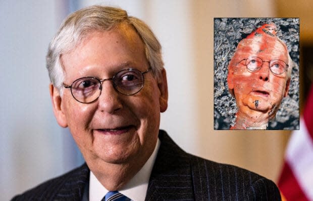 Mitch Mcconnell Dubbed Spineless Mcworm On Ny Daily News Cover Twitterverse Goes Buggy