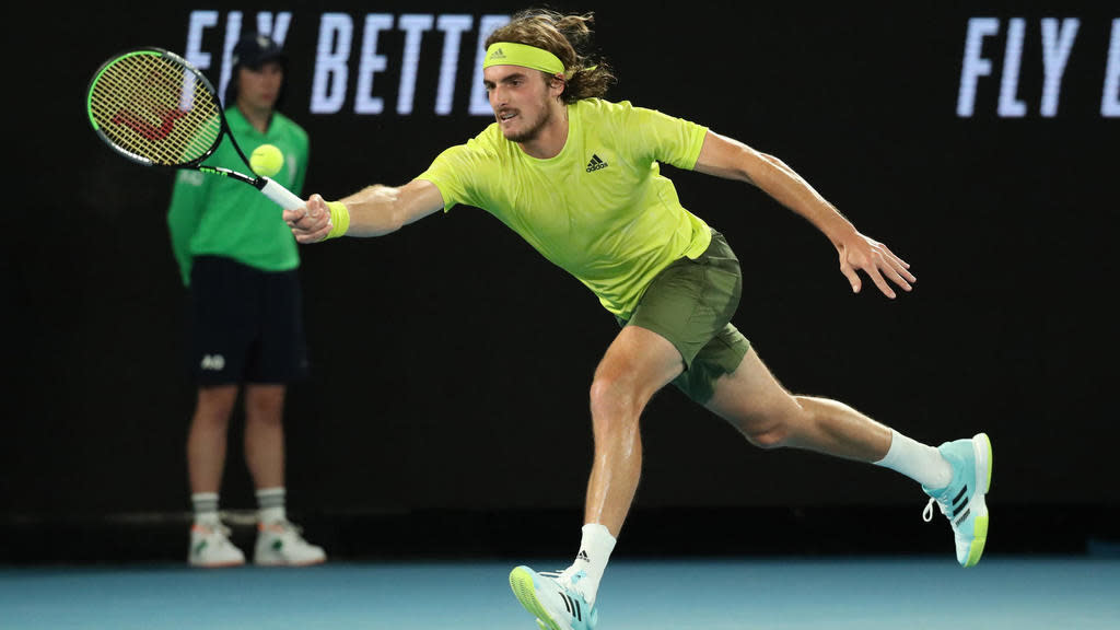 Tsitsipas Carves Up Simon At Australian Open