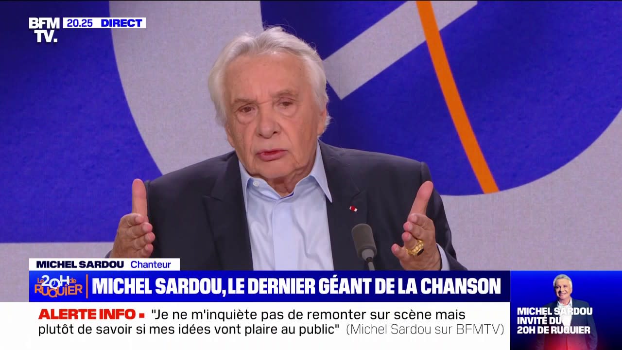 Michel Sardou, malade, à l'hôpital : « K.O, à ne pas pouvoir marcher »…  Voici ce