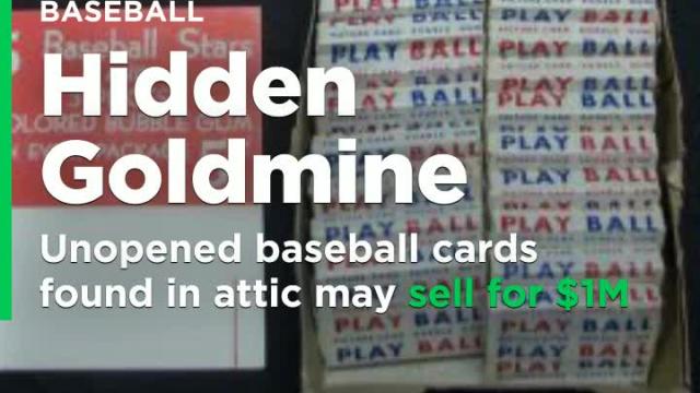Baseball cards found unopened in attic may sell for $1 million at auction