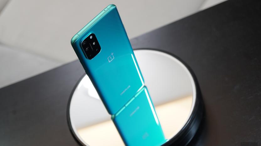 OnePlus 8T on a podium