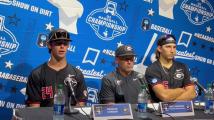 WATCH: UGA baseball's Wes Johnson, Charlie Condon, Christian Mracna on NCAA tournament win
