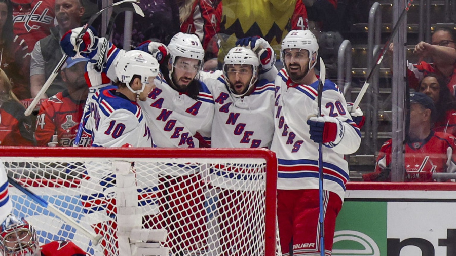 Associated Press - Artemi Panarin scored the go-ahead goal on the power play early in the third period, Igor Shesterkin made 23 saves and the New York Rangers advanced to the second round of the
