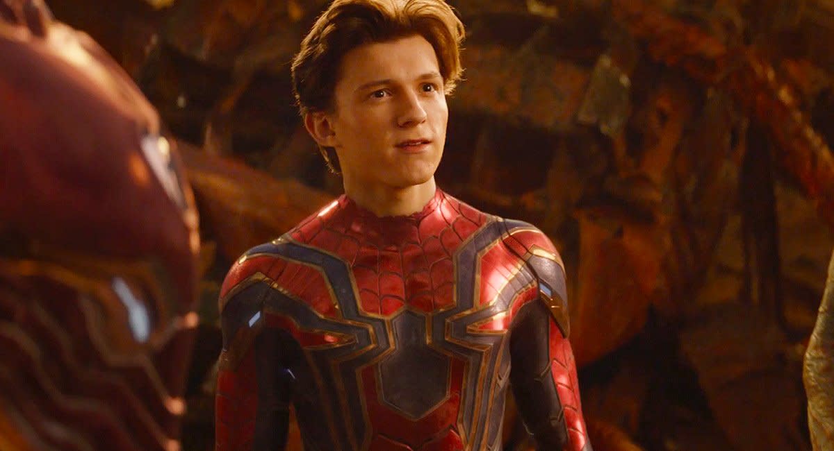 iron spiderman tom holland